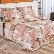 Kit Edredom Bouti Casal King 03 Peças Dupla Face Estampado