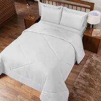 Kit Edredom Casal Queen 3 Peças Margarida Cama Box