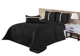 Kit Edredom Casal Queen 6 Peças Oliveira Premium Com Lençol Edredom Manta Siliconizada Lençol e Almofada Kit Edredom Casal Queen 6 Peças Oliveira Premium Com Lençol Edredom Manta Siliconizada Lençol e Almofada