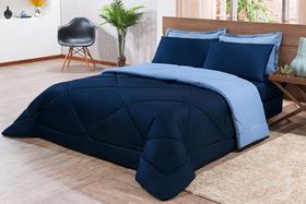 Kit Edredom Casal Queen Size 6 Peças Pérola Kit Edredom Casal Queen Size 6 Peças Pérola