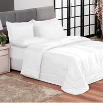Kit Edredom Charme Queen 6 Peças Branco Neve Casa Dona Kit Edredom Charme Queen 6 Peças Branco Neve Casa Dona