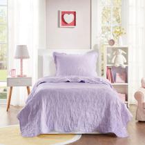Kit Edredom Colcha Cobre Leito Solteiro 2 Peças Infantil Dupla Face Decoração de quarto