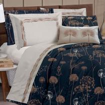 Kit Edredom com Jogo de Lençol Casal Padrão 09 Peças Algodão 180 Fios Viena Kit Edredom com Jogo de Lençol Casal Padrão 09 Peças Algodão 180 Fios Viena