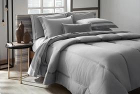 Kit Edredom Comforter Rustico prata