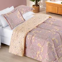 Kit Edredom Dupla 2,60m x 2,40m Bouti 03 Peças - Lavanda