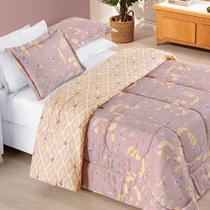 Kit Edredom Dupla 2,60m x 2,40m Bouti 03 Peças - Lavanda
