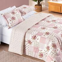 Kit Edredom Dupla Face 2,80m x 2,40m Bouti 03 Peças - Rosa Matura Kit Edredom Dupla Face 2,80m x 2,40m Bouti 03 Peças - Rosa Matura
