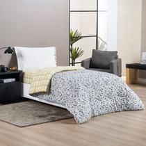Kit Edredom Dupla Face + Jogo de Cama Infantil Solteiro - Malha 100% Algodão Menino & Menina - 4 Pçs