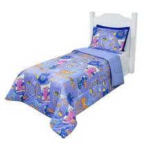 Kit Edredom Infantil Pop Monstrinhos Solteiro 2 Peças