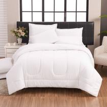 Kit edredom italiano 200 fios 100% algodão 6 peças - casa dona