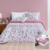 Kit Edredom + Jogo de Cama Avere 200 Fios King 06 Peças 100% Poliéster - Bothanica Kit Edredom + Jogo de Cama Avere 200 Fios King 06 Peças 100% Poliéster - Bothanica