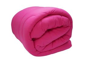 Kit edredom microfibra casal queen 05 peças todo pink fofinho