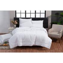 Kit Edredom Queen 200 Fios + Jogo Lençol 6 Peças 100% Algodão Dupla Face Off White Casa Dona Kit Edredom Queen 200 Fios + Jogo Lençol 6 Peças 100% Algodão Dupla Face Off White Casa Dona