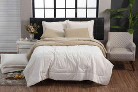 Kit Edredom Queen 3 Peças Dupla Face Italiano Macio Casa Dona