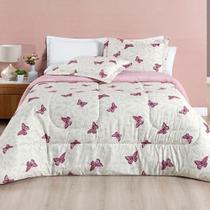 Kit Edredom Queen 3 Peças Dupla Face Matelado Micropercal