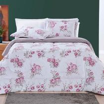 Kit Edredom Queen 3 Peças Dupla Face Matelado Micropercal