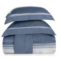 Kit Edredom Queen 300 Fios Altenburg Mare Azul