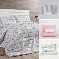 kit Edredon atual completo 06 peças micropercal 180 fios lençol moderno fronhas kit Edredon atual completo 06 peças micropercal 180 fios lençol moderno fronhas