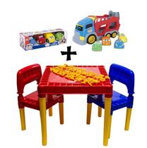 Kit Educação E Diversão Mesa E Carrinhos Para Crianças
