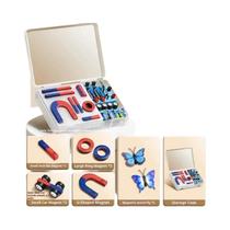 Kit Educacional De Magnetismo Para Crianças Com Ímãs Em Forma De Barra, Anel, Ferradura E U, E