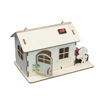 Kit Educacional De Robô De Madeira Que Come Moedas STEM DIY Experimento De Ensino Elétrico Materiais