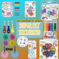 Kit Educacional Inclusivo TEA TDAH Escrita Coordenação Motora Material Escolar Terapêutico