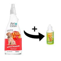 Kit Educador P/ Cães Pet Clean Xixi Stop + Xixi Aqui Kit Educador P/ Cães Pet Clean Xixi Stop + Xixi Aqui