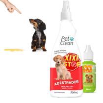 Kit educador para cães e gatos treinamento de cachorro Xixi Não Pode 500ml + Xixi Pode 30ml
