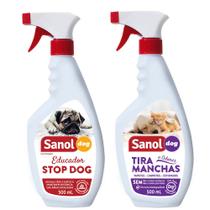 Kit Educador para cães Repelente canino (Xixi Não Pode) e Eliminador de Manchas e Odores Kit Educador para cães Repelente canino (Xixi Não Pode) e Eliminador de Manchas e Odores