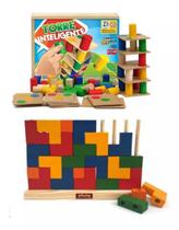 Kit Educativo Blocos De Encaixe E Torre Inteligente