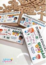 Kit educativo brinquedos e jogos pegagogicos aprendendo os números em madeira