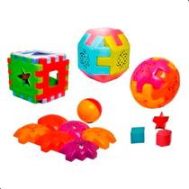 Kit educativo c/3 pecas na solapa peq 9x27 Kit educativo c/3 pecas na solapa peq 9x27