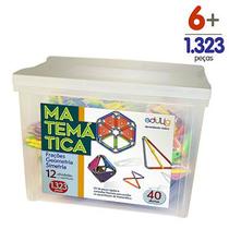 Kit Educativo Edulig Geometria Matemática 40 alunos - 12 atividades - Manual do Professor - 1.323 peças e conexões - crie novas atividades