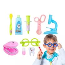 Kit Educativo Infantil Mini Dentista/Doutor/Médica- 11 Peças - Aimportz