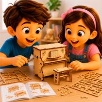 Kit Educativo Steam Cientista Piano Infantil Nettoy Montável 6+ 40017 Kit Educativo Steam Cientista Piano Infantil Nettoy Montável 6+ 40017