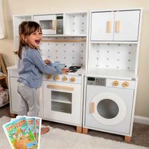 Kit Educativos Cozinha Infantil e Máquina de Lavar Infantil