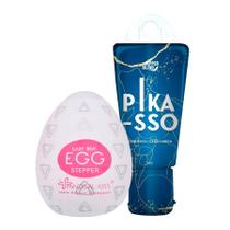 Kit Egg Masturbador Estimulador Masculino Texturizado e Gel com Sensação Térmica Esquenta