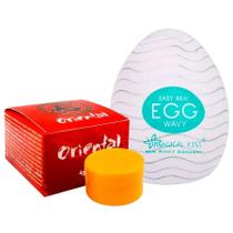 Kit Egg Masturbador Masculino e Pomada Oriental Chinessa Massagem Corporal