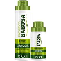 Kit Eico Babosa Shampoo 800ml + Condicionador 450ml