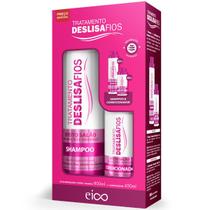 Kit Eico Deslisa Fios Shampoo 800ml + Condicionador 450ml
