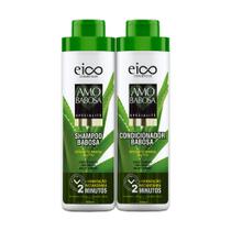 Kit Eico Life Amo Babosa Shampoo 800mL + Condicionador 800mL