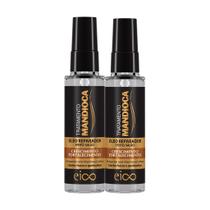 Kit Eico Óleo Capilar Reparador de Pontas Nutrição Hidratação Proteção Térmica 2 Unidades