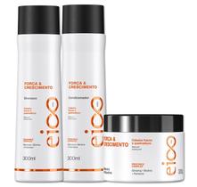 Kit Eico Pro Força e Crescimento Shampoo Condicionador Mascara