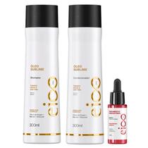 Kit Eico Pro Óleo Sublime - Shampoo 300ml + Condicionador 300ml + Booster 30ml Kit Eico Pro Óleo Sublime - Shampoo 300ml + Condicionador 300ml + Booster 30ml