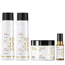 Kit Eico Pro Óleo Sublime- Shampoo 300ml + Condicionador 300ml + Óleo 30ml + Máscara 300g