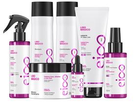 Kit Eico Professional Liso Mágico Tratamento Creme Completo