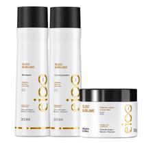Kit Eico Professional Óleo Sublime Shampoo Condicionador Máscara 300g Kit Eico Professional Óleo Sublime Shampoo Condicionador Máscara 300g