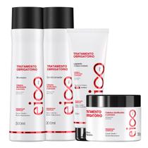 Kit Eico Professional Tratamento Obrigatório Shampoo Condicionador Máscara Leave-in