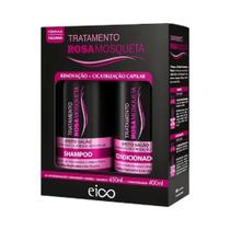 Kit Eico Rosa Mosqueta shampo e condicionador 450ml/400ml