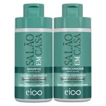 Kit Eico Salão Em Casa Cachos Definidos Sh 450Ml + Cond